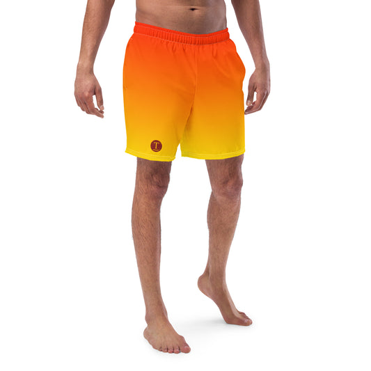 Orange Sunset Swim Trunks