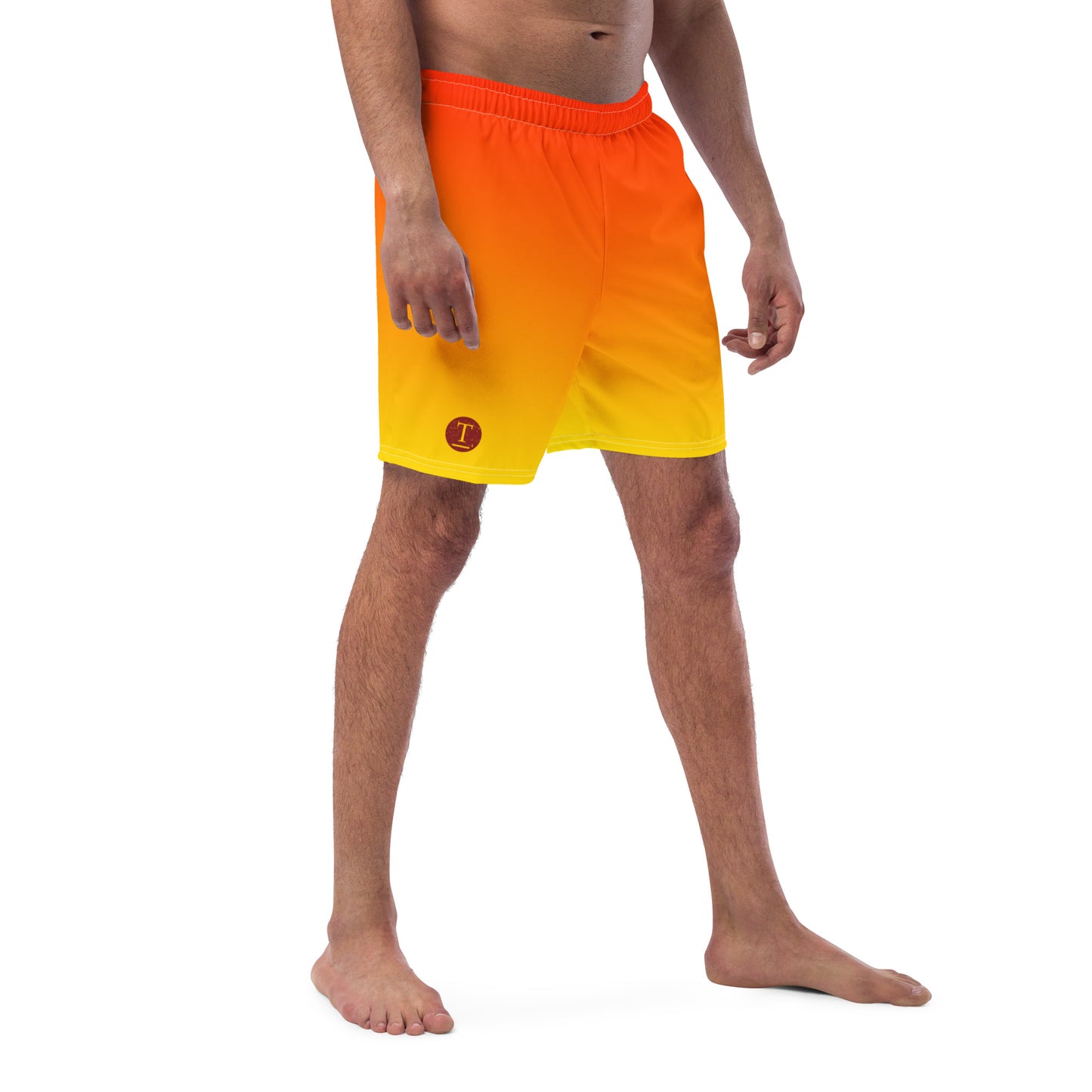 Orange Sunset Swim Trunks